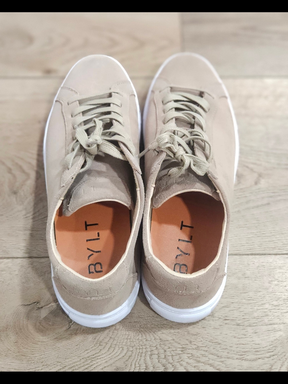 BYLT Basics Everyday Premium Suede Sneakers - Tan/Beige Men's Size 10.5 - Picture 11 of 13